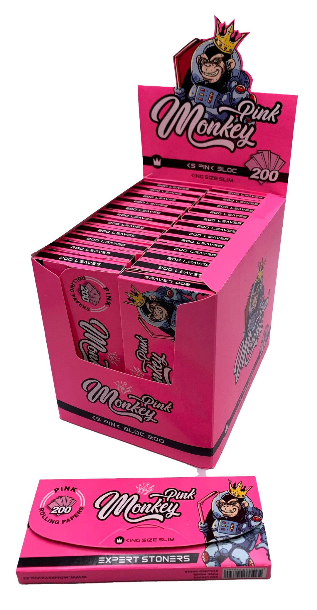 MONKEY KING KS 200 UNIT PINK | ROLLING PAPERS | REGO INTERNATIONAL | Canna Kingdom Online Store Buy Delivery