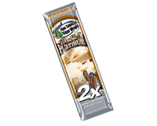 BLUNT WRAP DOUBLE PLATINUM FRENCH VANILLA | WRAPS | REGO INTERNATIONAL | Canna Kingdom Online Store Buy Delivery