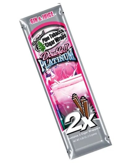 BLUNT WRAP DOUBLE PLATINUM GIN & JUICE | WRAPS | REGO INTERNATIONAL | Canna Kingdom Online Store Buy Delivery