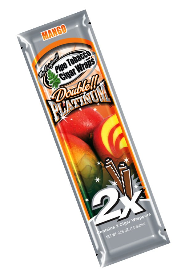 BLUNT WRAP DOUBLE PLATINUM MANGO | WRAPS | REGO INTERNATIONAL | Canna Kingdom Online Store Buy Delivery