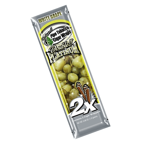 BLUNT WRAP DOUBLE PLATINUM WHITE GRAPE | WRAPS | REGO INTERNATIONAL | Canna Kingdom Online Store Buy Delivery