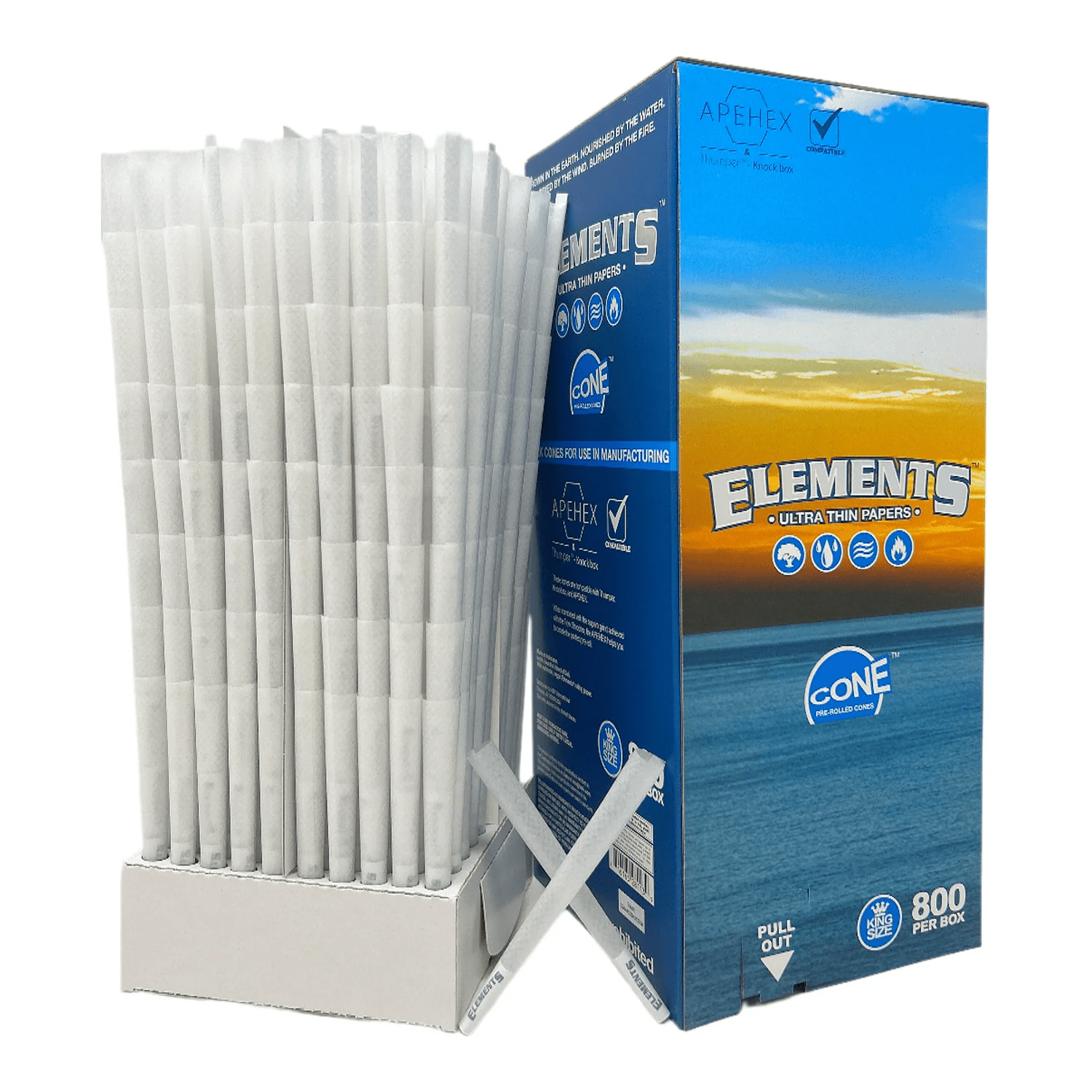 ELEMENTS BLUE CONES BULK 800'S | CONES | REGO INTERNATIONAL HQ | Canna Kingdom Online Store Buy Delivery