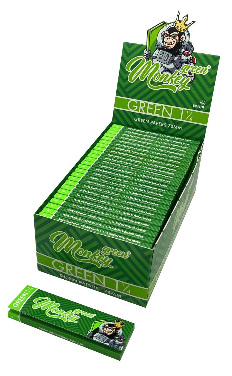 MONKEY KING 1 1/4 GREEN | ROLLING PAPERS | REGO INTERNATIONAL | Canna Kingdom Online Store Buy Delivery