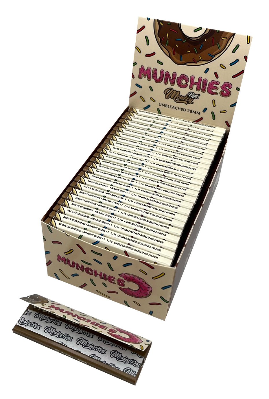 MONKEY KING 1 1/4 MUNCHIES UNBLEACHED | ROLLING PAPERS | REGO INTERNATIONAL | Canna Kingdom Online Store Buy Delivery