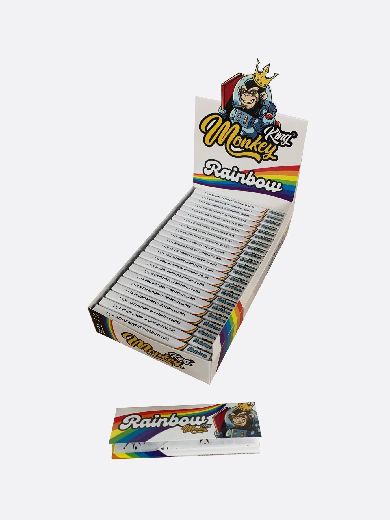 MONKEY KING 1 1/4 RAINBOW 25 UNITS | ROLLING PAPERS | REGO INTERNATIONAL | Canna Kingdom Online Store Buy Delivery