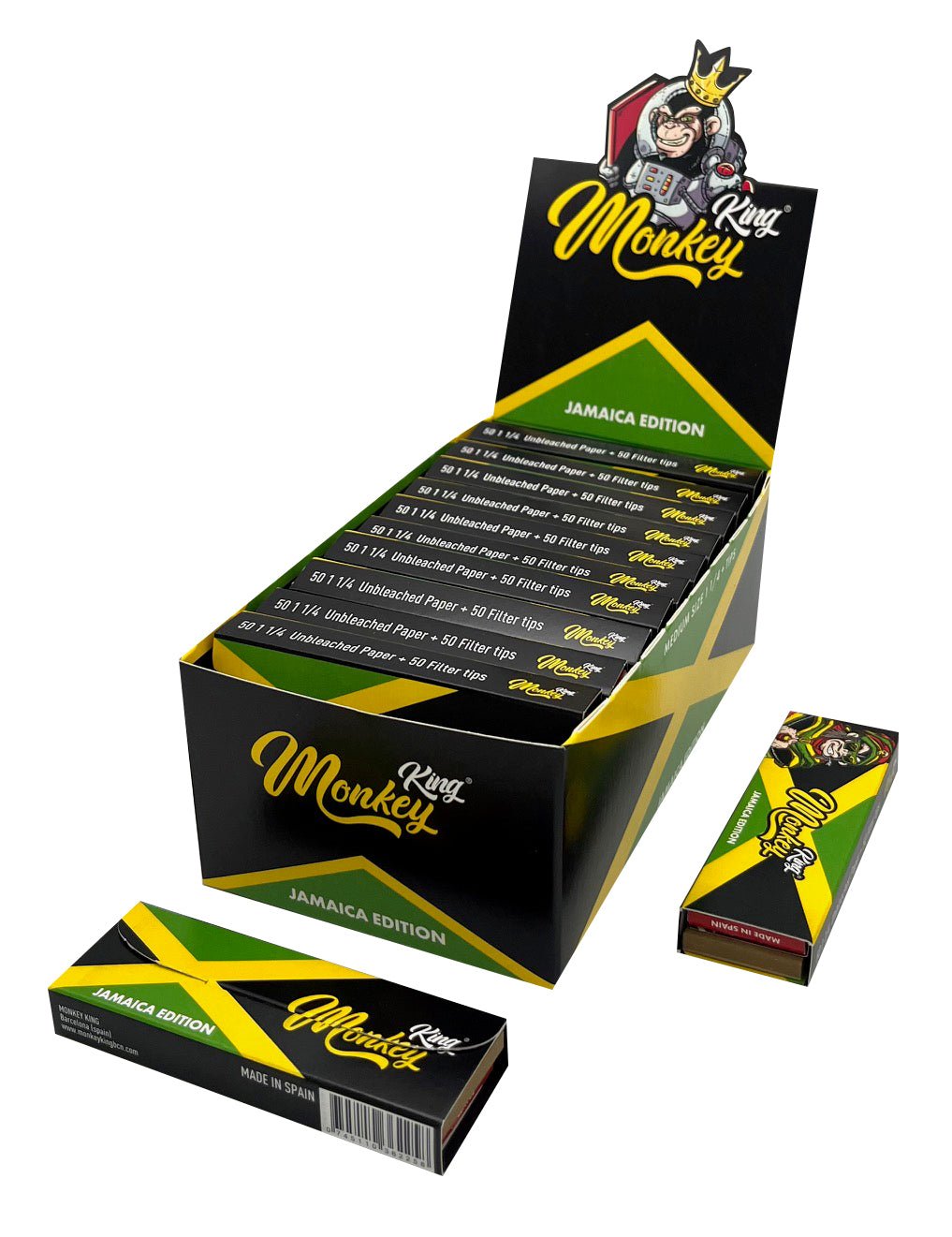 MONKEY KING 1 1/4 + TIPS JAMAICA | ROLLING PAPERS | REGO INTERNATIONAL | Canna Kingdom Online Store Buy Delivery