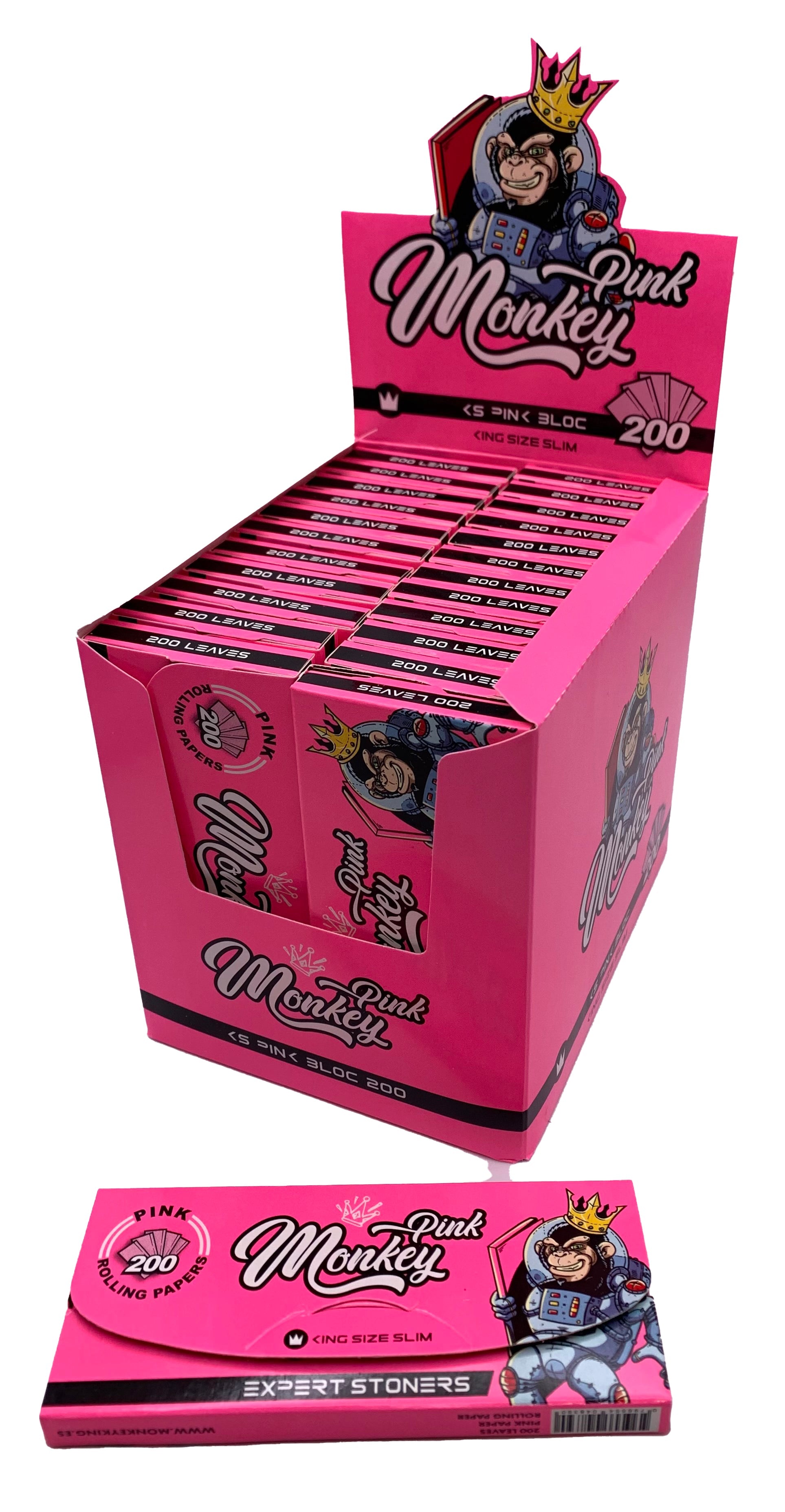 MONKEY KING KS 200 UNIT PINK | ROLLING PAPERS | REGO INTERNATIONAL | Canna Kingdom Online Store Buy Delivery