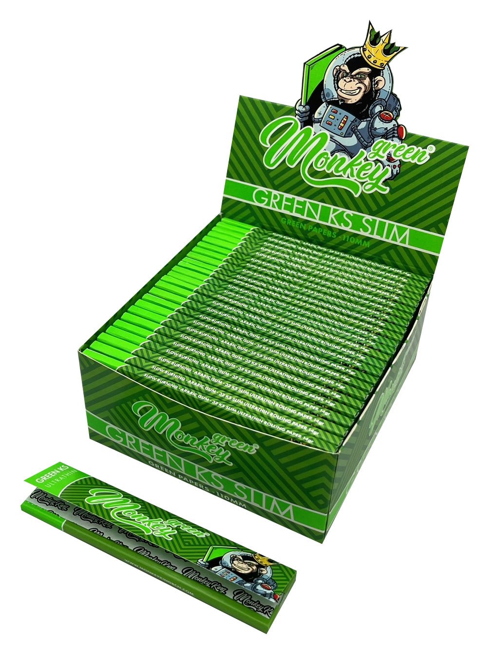 MONKEY KING KS GREEN | ROLLING PAPERS | REGO INTERNATIONAL | Canna Kingdom Online Store Buy Delivery