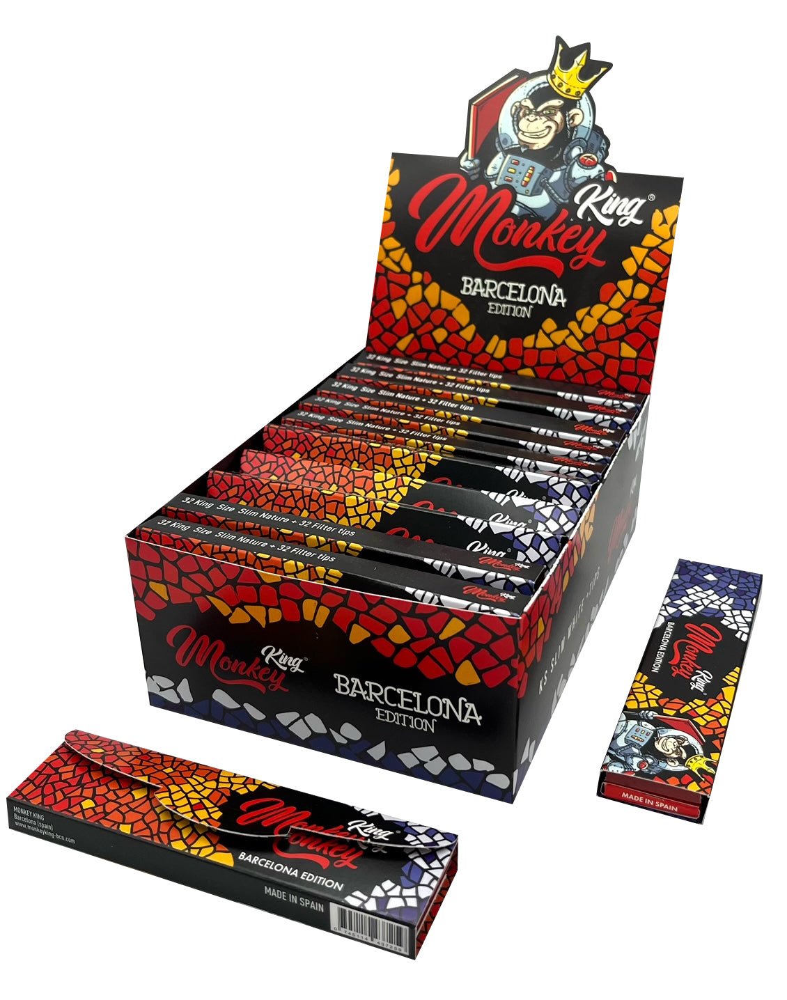 MONKEY KING KS + TIPS BARCELONA | ROLLING PAPERS | REGO INTERNATIONAL | Canna Kingdom Online Store Buy Delivery