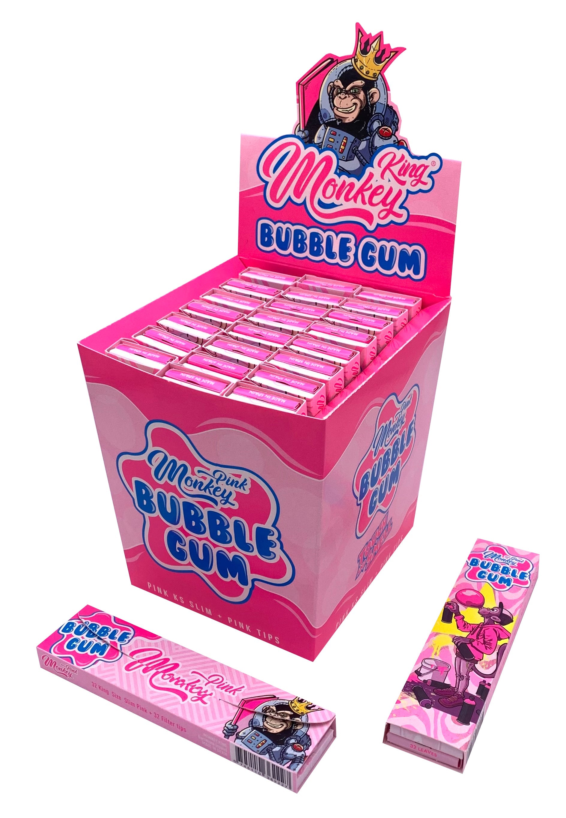 MONKEY KING KS + TIPS SMELL BLUBBLEGUM | ROLLING PAPERS | REGO INTERNATIONAL | Canna Kingdom Online Store Buy Delivery