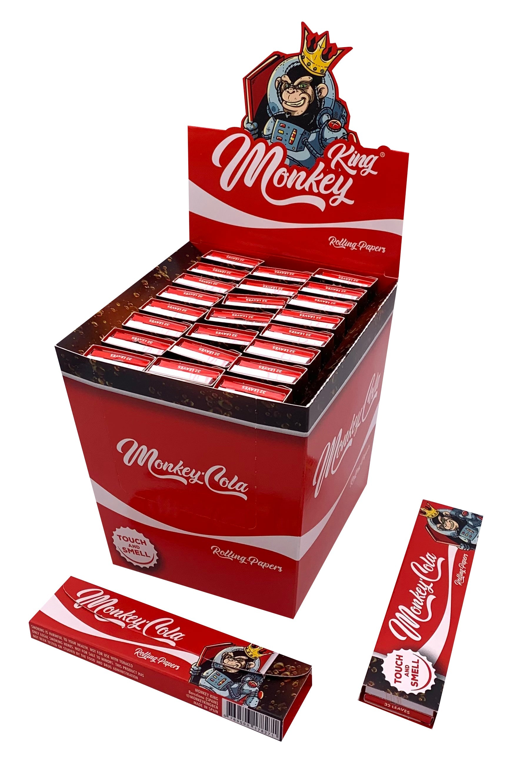 MONKEY KING KS + TIPS SMELL RED COLA | ROLLING PAPERS | REGO INTERNATIONAL | Canna Kingdom Online Store Buy Delivery