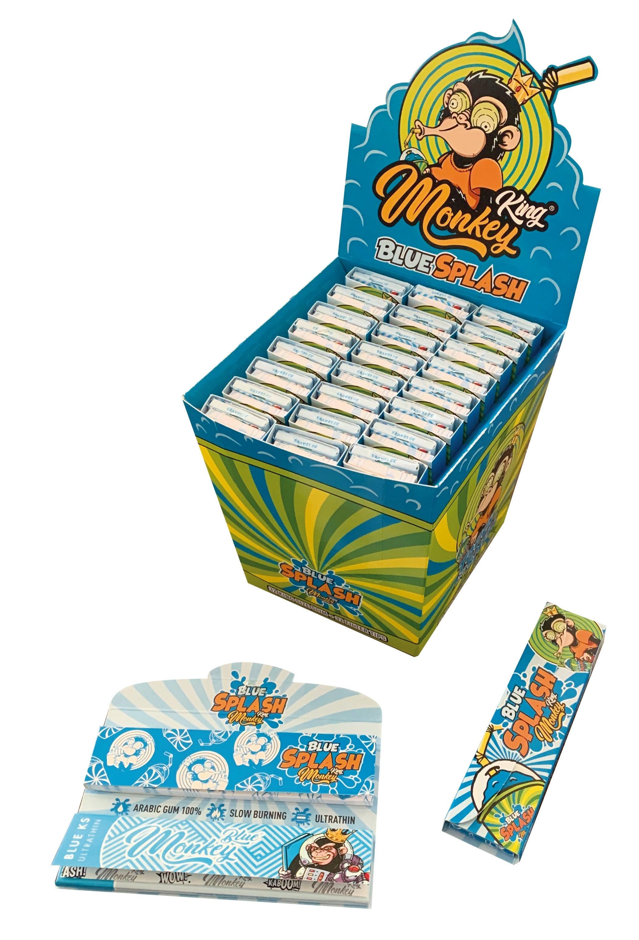 MONKEY KING KS + TIPS SMELL SPLASH BLUE | ROLLING PAPERS | REGO INTERNATIONAL | Canna Kingdom Online Store Buy Delivery