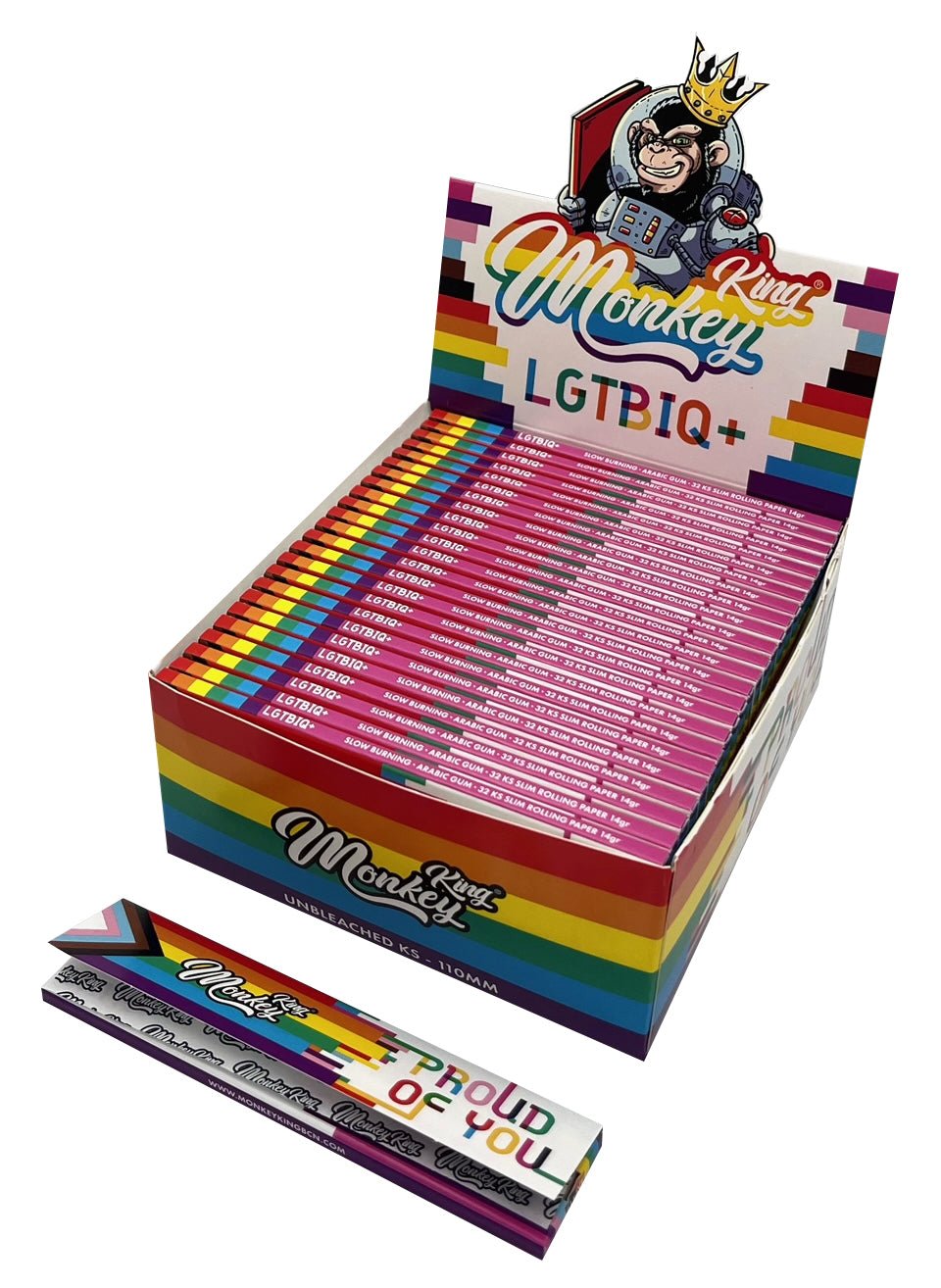MONKEY KING KS UNBLEACHED LGBTQ | ROLLING PAPERS | REGO INTERNATIONAL | Canna Kingdom Online Store Buy Delivery