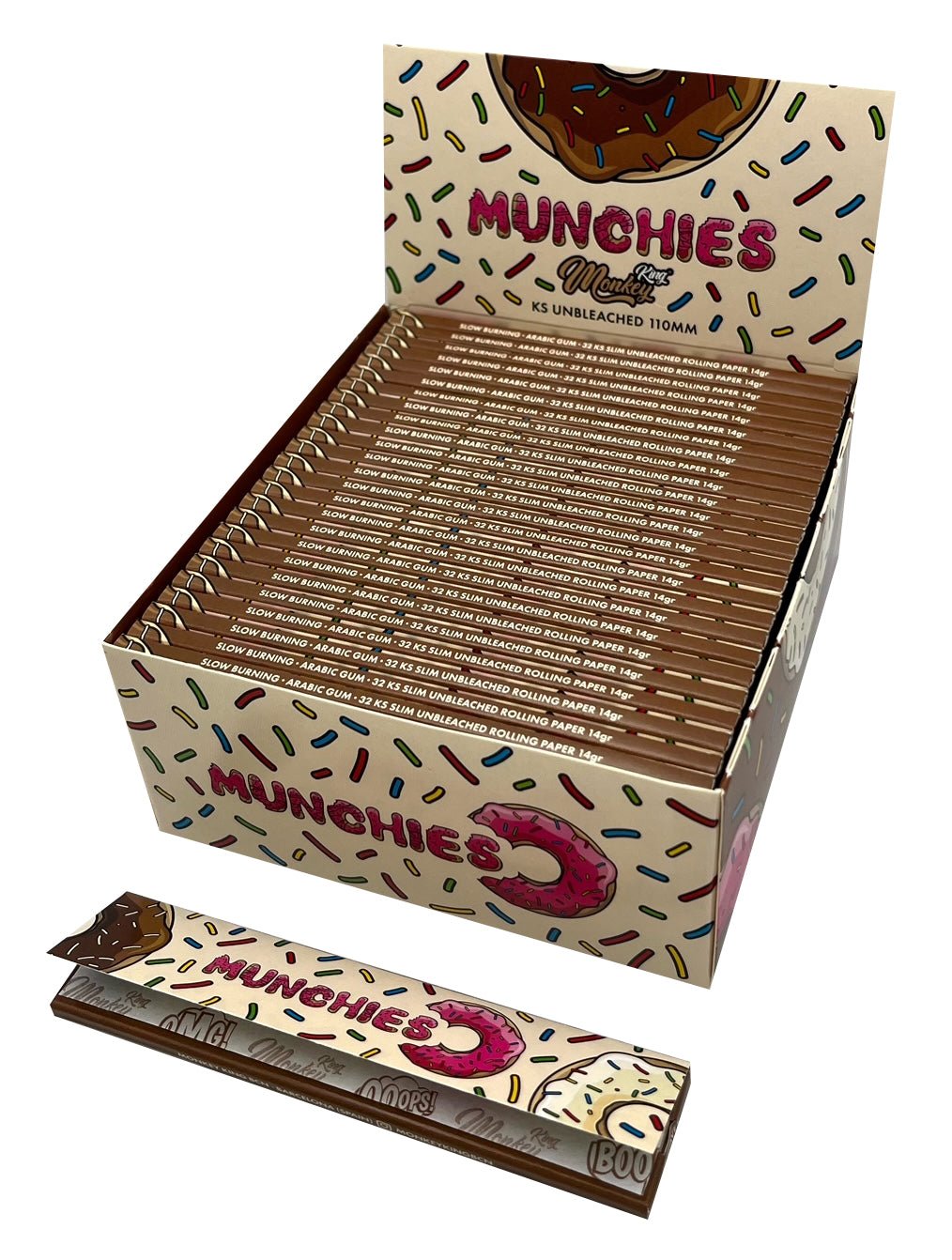 MONKEY KING KS UNBLEACHED MUNCHIES | ROLLING PAPERS | REGO INTERNATIONAL | Canna Kingdom Online Store Buy Delivery