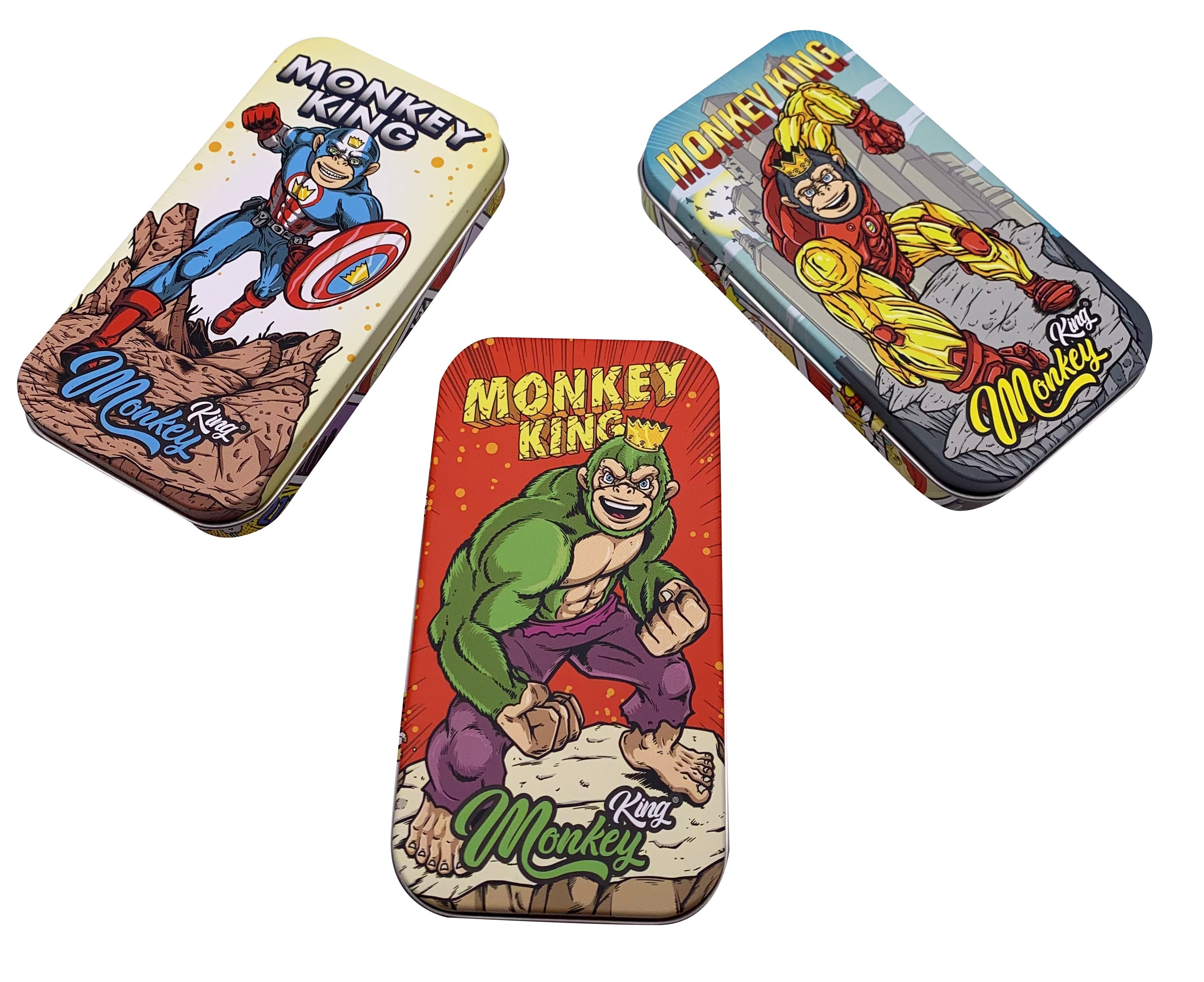 MONKEY KING METAL TIN SMALL SUPER HERO | STORAGE | REGO INTERNATIONAL | Canna Kingdom Online Store Buy Delivery