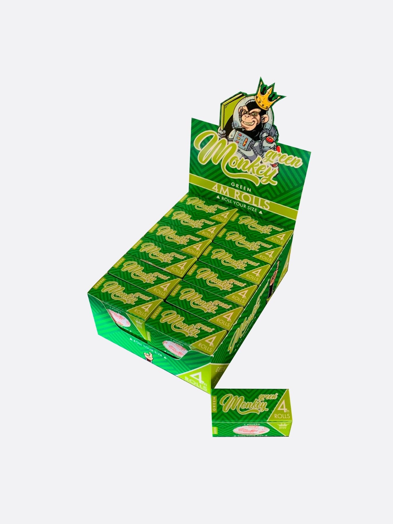 MONKEY KING ROLL 4M GREEN | ROLLING PAPERS | REGO INTERNATIONAL | Canna Kingdom Online Store Buy Delivery