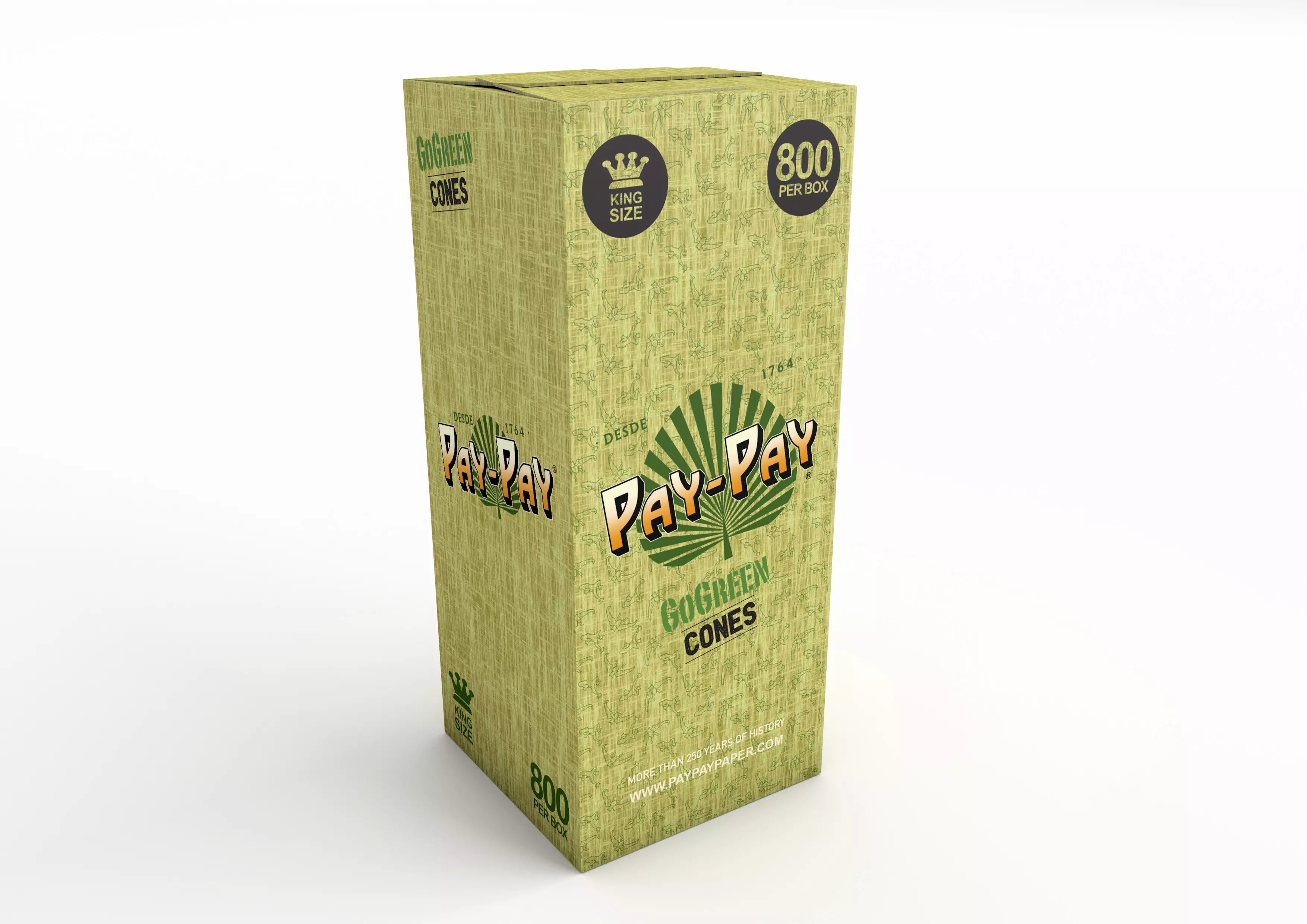PAY - PAY GO GREEN CONES K/S BULK 800'S | CONES | REGO INTERNATIONAL | Canna Kingdom Online Store Buy Delivery