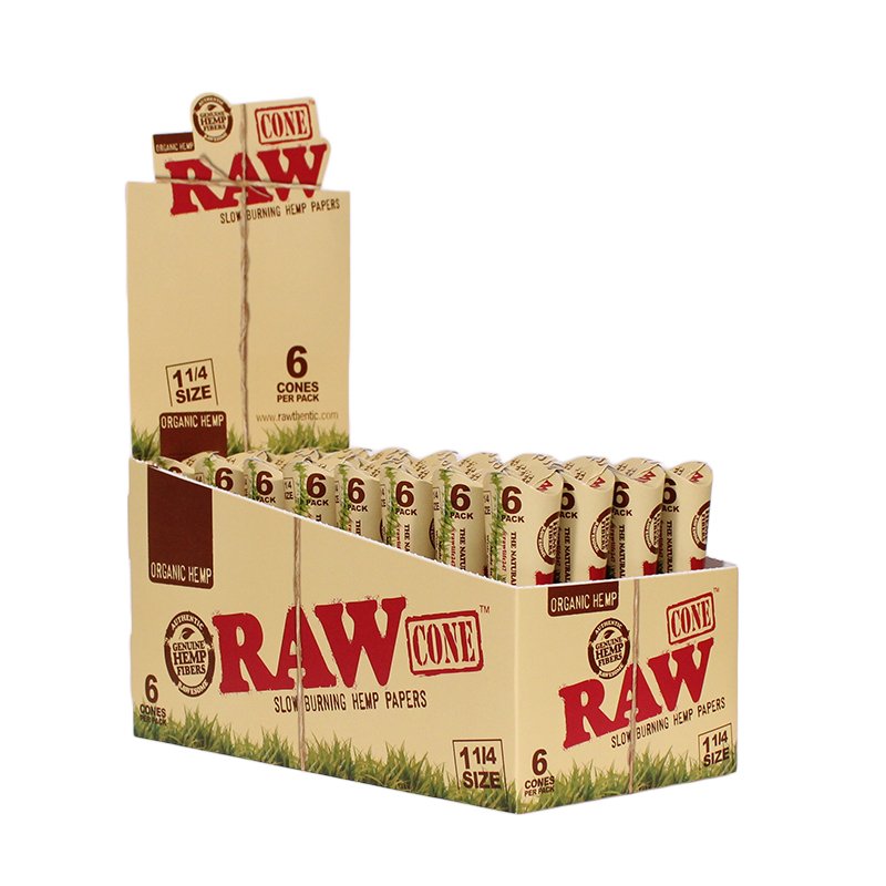 RAW CONES ORGANIC HEMP 1 1/4 | CONES | REGO INTERNATIONAL | Canna Kingdom Online Store Buy Delivery