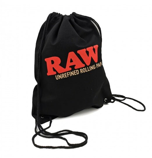 RAW DRAWSTRING BAG BLACK | APPAREL | REGO INTERNATIONAL | Canna Kingdom Online Store Buy Delivery