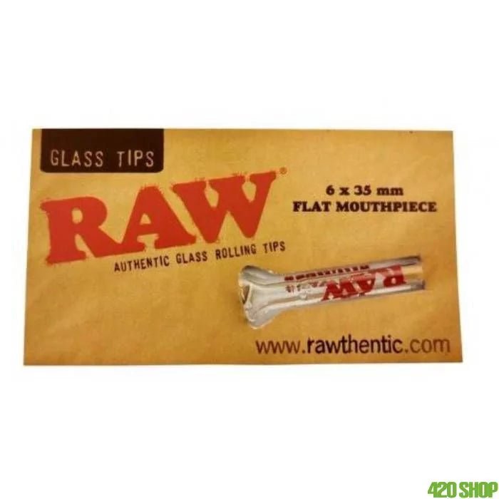 RAW GLASS TIPS FLAT MOUTHPIECE | FILTERS | REGO INTERNATIONAL | Canna Kingdom Online Store Buy Delivery