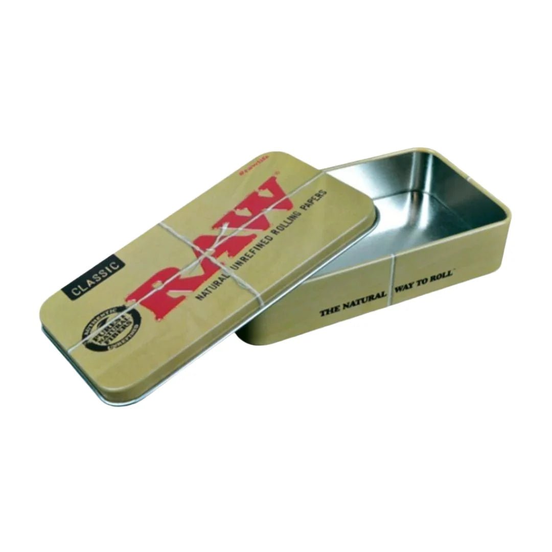 RAW STASH TIN CLASSIC | STORAGE | REGO INTERNATIONAL | Canna Kingdom Online Store Buy Delivery