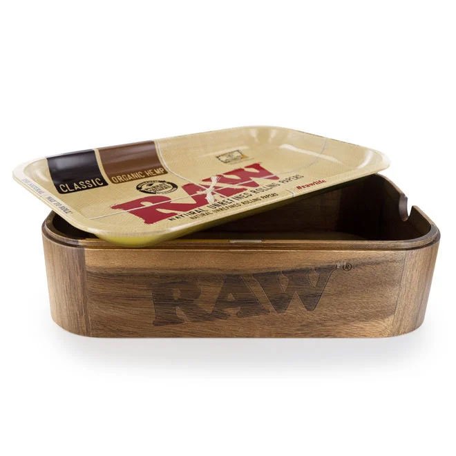 RAW WOODEN CACHE BOX WITH TRAY | STORAGE | REGO INTERNATIONAL | Canna Kingdom Online Store Buy Delivery