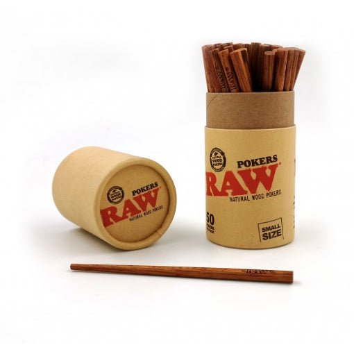 RAW WOODEN POKERS SMALL 113MM | ROLLING MACHINES | REGO INTERNATIONAL | Canna Kingdom Online Store Buy Delivery